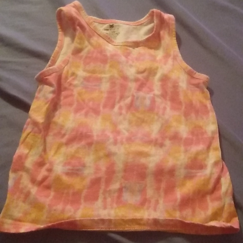 Orange/pink girls tank top